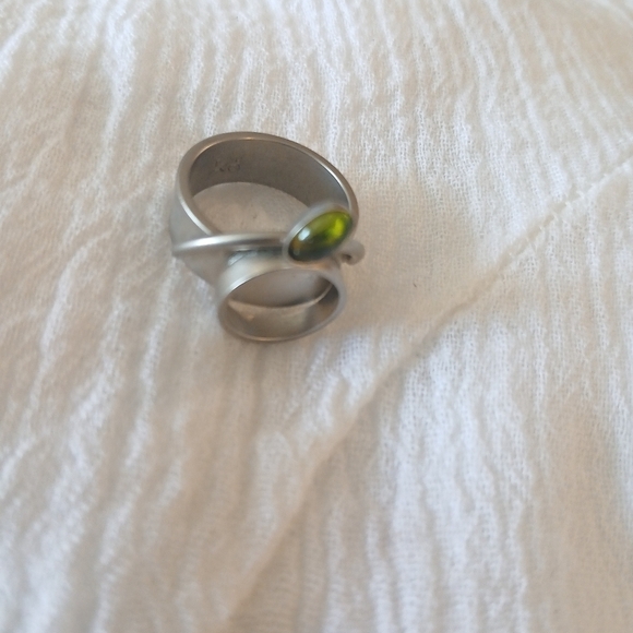 Ring by Christopher Polly size 7 aluminum and glass - Picture 4 of 4